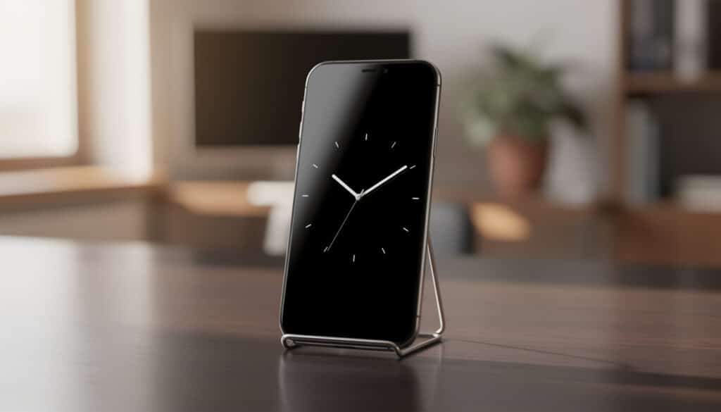 découvrez comment la fonction standby de l'iphone transforme votre mobile en une horloge de bureau élégante et pratique, idéale pour votre espace de travail.