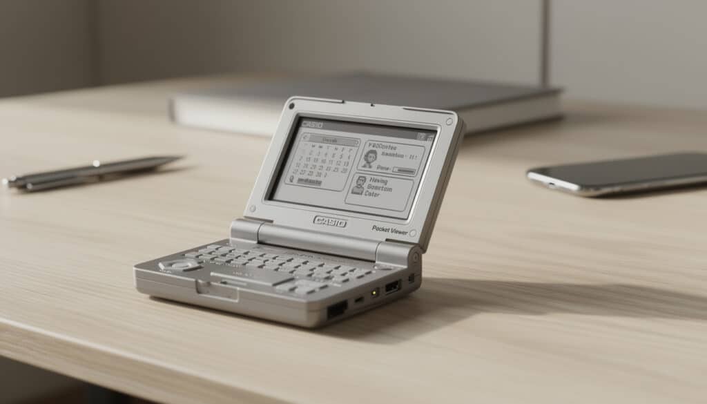 découvrez le pda casio pocket viewer, la version abordable des pda professionnels alliant praticité et performance pour une gestion simplifiée de vos données.