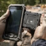 découvrez le pda avec batterie amovible, offrant une utilisation illimitée sur le terrain pour une performance optimale sans interruption.