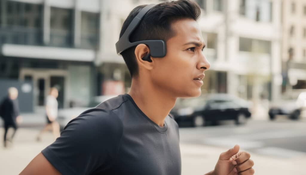 découvrez le casque à conduction osseuse, qui vous permet d'écouter votre musique tout en restant vigilant à votre environnement pour plus de sécurité au quotidien.