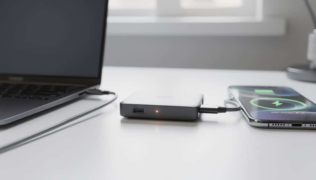 découvrez le chargeur gan 140w capable d'alimenter simultanément un laptop et un téléphone, alliant puissance et efficacité pour tous vos appareils.
