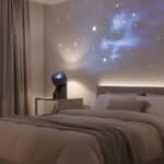le projecteur d'étoiles led transforme votre chambre en un havre de paix en diffusant une lumière douce et apaisante, idéale pour se détendre et s'endormir sereinement.