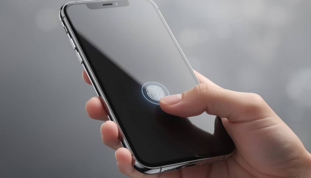 découvrez le smartphone équipé d'un capteur d'empreinte sous l'écran, offrant un déverrouillage sécurisé et innovant pour protéger vos données personnelles.
