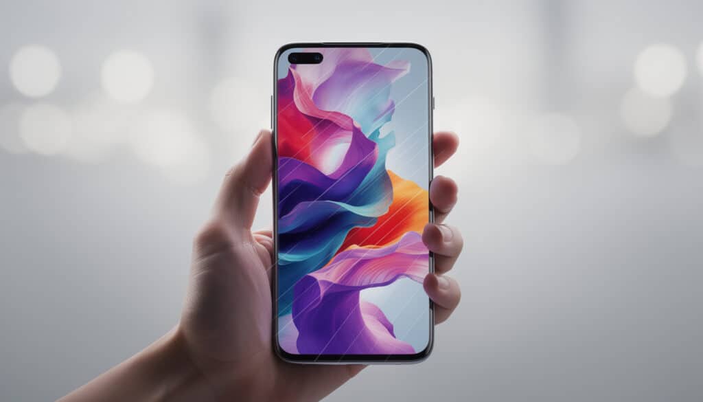 découvrez le smartphone avec caméra sous l'écran qui offre une vue totale sans encoche pour une expérience visuelle immersive et élégante.