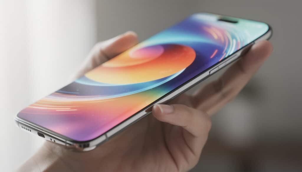 découvrez le smartphone avec écran incurvé qui améliore l'immersion visuelle latérale pour une expérience visuelle plus immersive et élégante.
