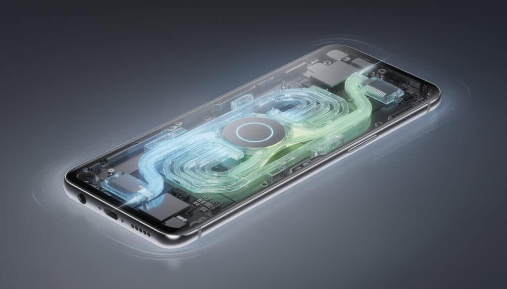 découvrez le smartphone équipé de refroidissement liquide, garantissant des performances stables et optimales même lors d'une utilisation intensive.