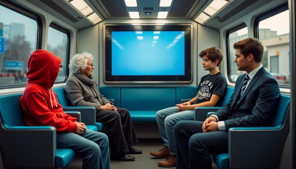 découvrez comment le sous-titrage vidéo améliore la captation de l'attention des voyageurs dans les transports en commun, rendant les messages plus accessibles et engageants.