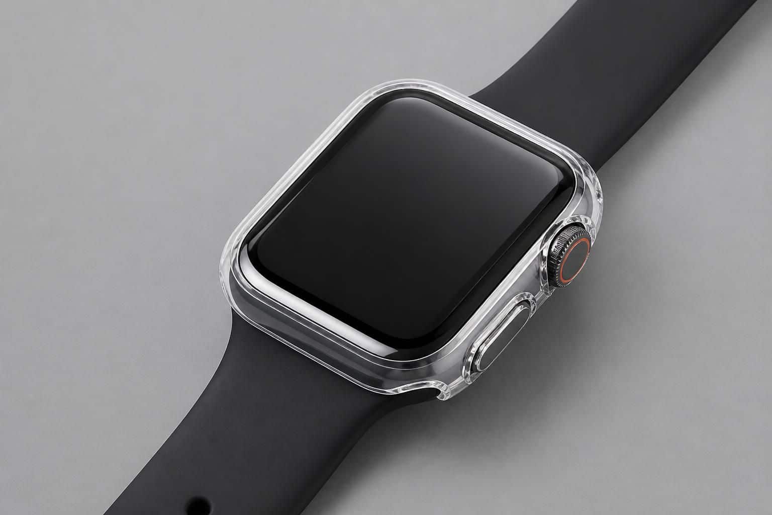 découvrez comment le fabricant protège le verre ion-x en moulant une coque spécialement conçue pour l'apple watch se, alliant robustesse et design pour une protection optimale.