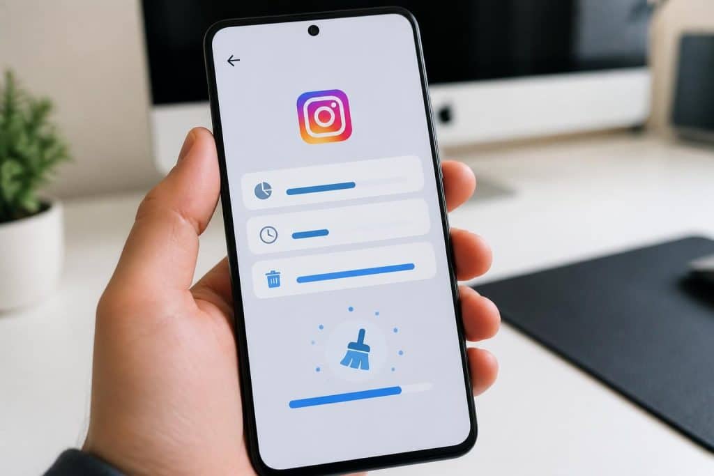 découvrez comment libérer la mémoire saturée de votre téléphone en vidant le cache instagram via le menu stockage android, pour optimiser les performances de votre appareil.