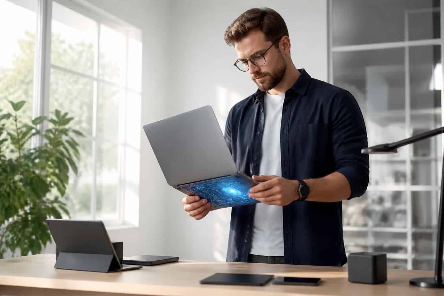 découvrez le nouvel apple macbook air m4 équipé de la puce silicium ultra-performante à 10 cœurs, conçu par des ingénieurs pour offrir une puissance et une efficacité exceptionnelles.