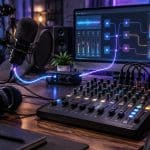 configurez une interface audio virtuelle pour vos podcasts avec voicemeeter sous windows 11 et gérez facilement vos sources audio depuis le mixeur.