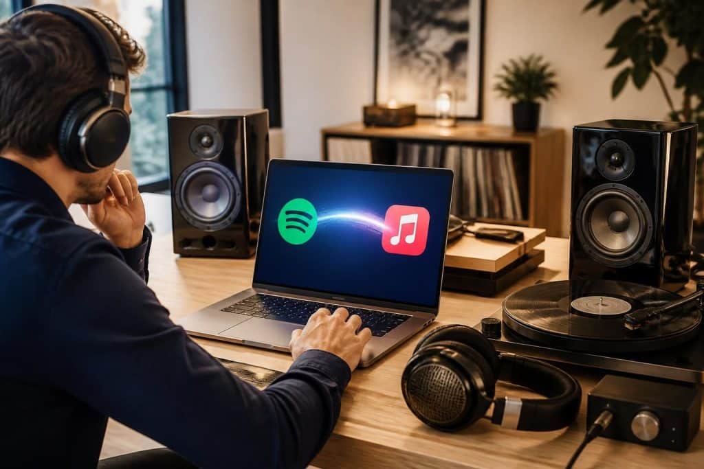 découvrez comment l'application soundiiz permet aux audiophiles de transférer facilement leurs playlists entre spotify et apple music en toute simplicité.