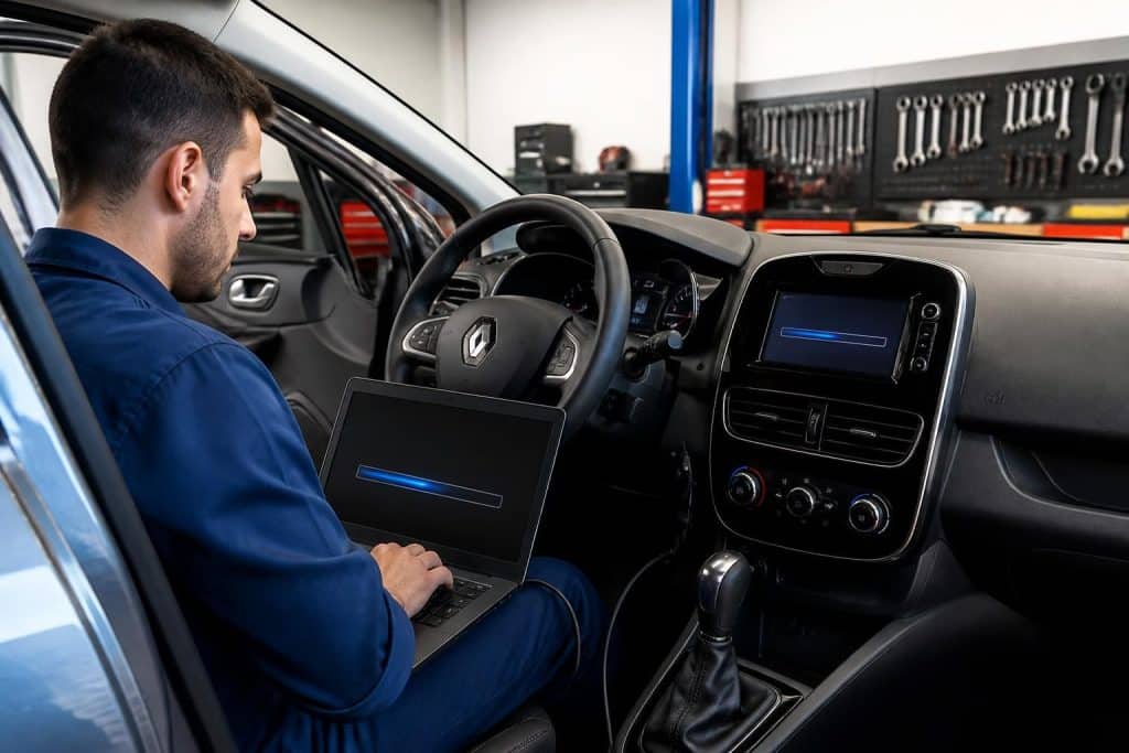 découvrez comment un garagiste utilise une mise à jour du firmware renault pour installer apple carplay sur une clio 4 équipée du système medianav.