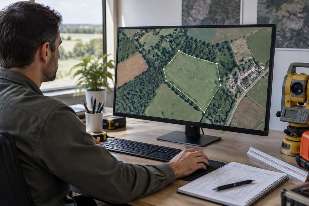 découvrez comment le géomètre utilise l’outil polygone de google earth pro pour mesurer facilement une surface sur google maps.