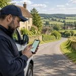 dans la campagne bourguignonne, découvrez comment un livreur utilise google maps pour trouver son chemin autour d’arnay-le-duc.