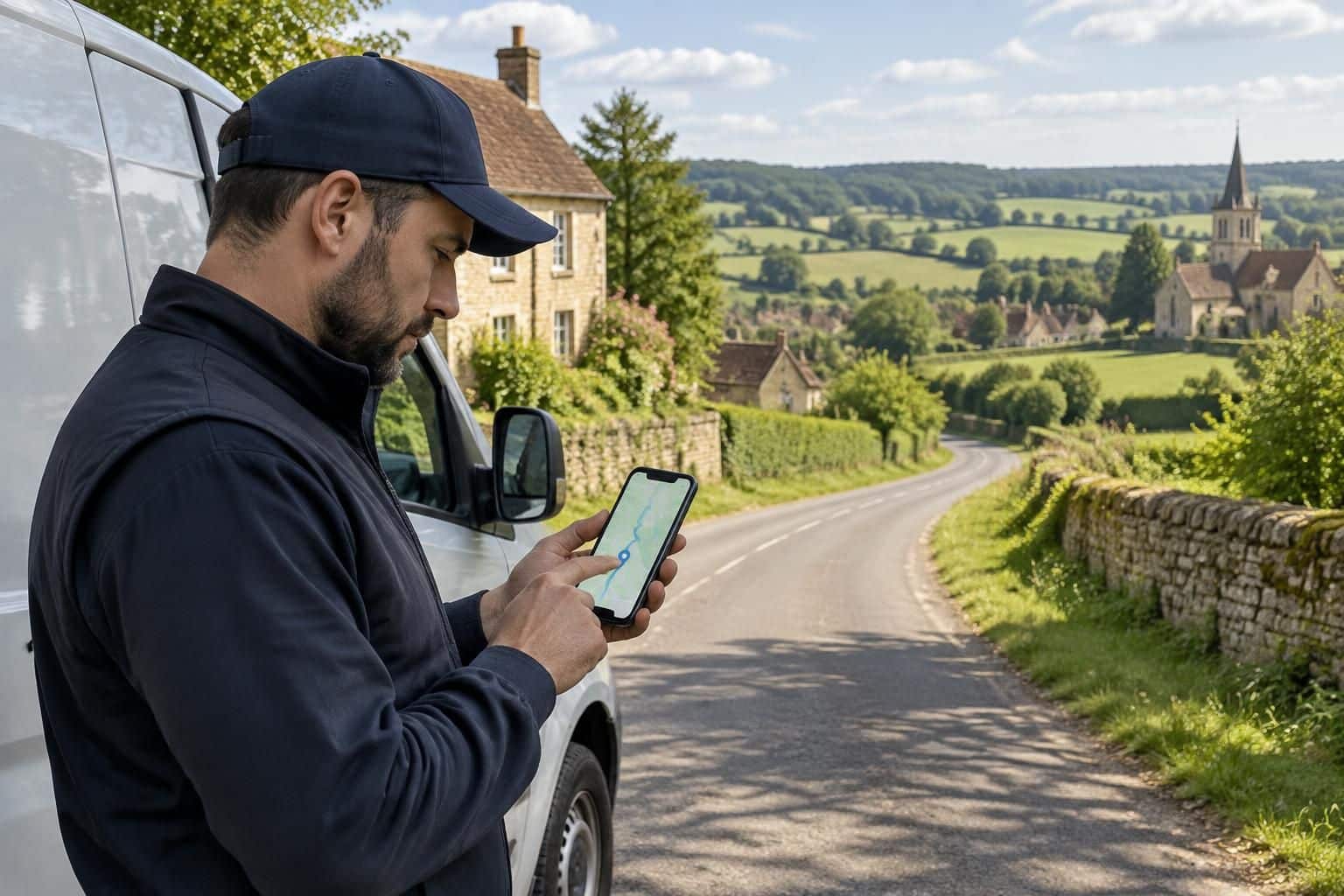 dans la campagne bourguignonne, découvrez comment un livreur utilise google maps pour trouver son chemin autour d’arnay-le-duc.