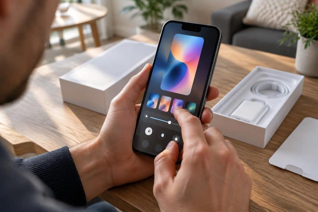 découvrez comment définir un fond d’écran sur votre iphone grâce aux réglages d’affichage et de luminosité, étape par étape.