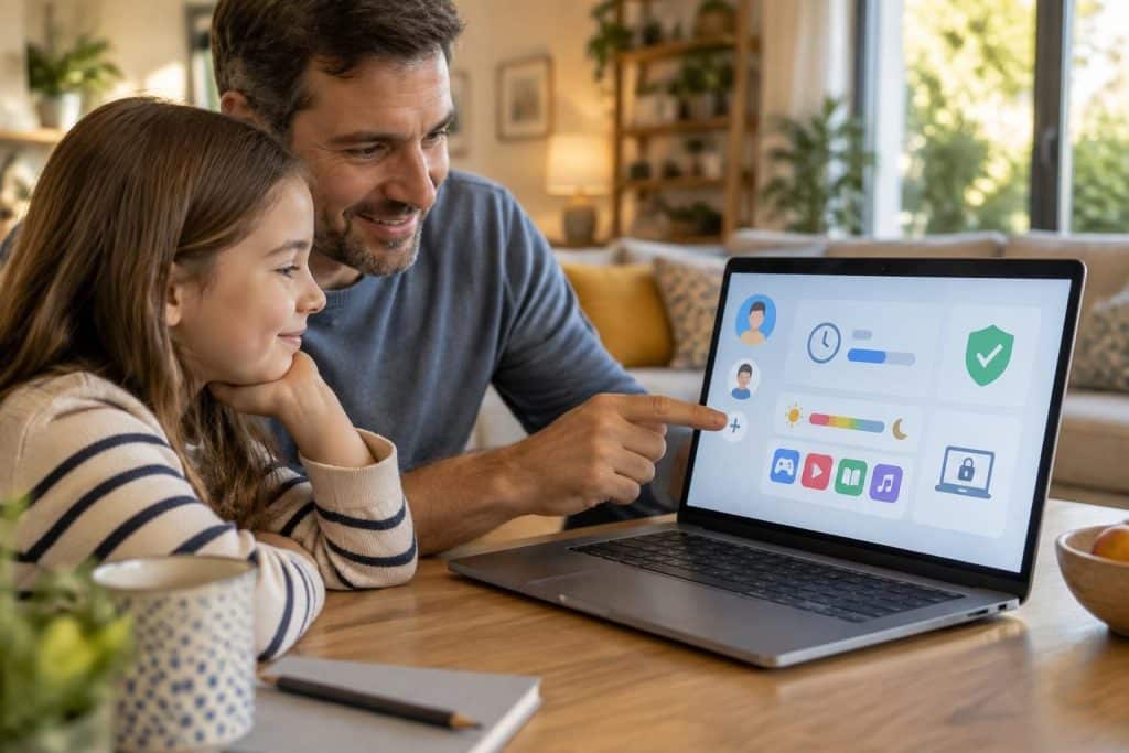 avec le contrôle parental intégré à windows 11, gérez les comptes famille, définissez des limites de temps d’écran et accompagnez vos enfants en ligne.