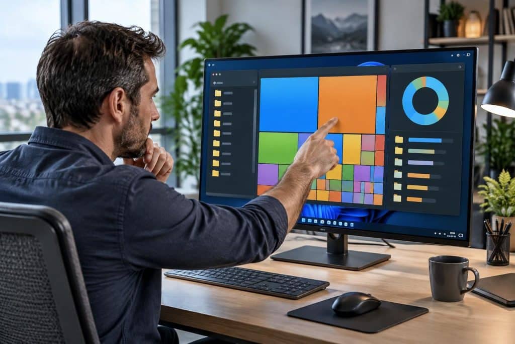 découvrez comment utiliser treesize ou windirstat pour repérer rapidement les fichiers volumineux et libérer de l’espace sur windows 11.