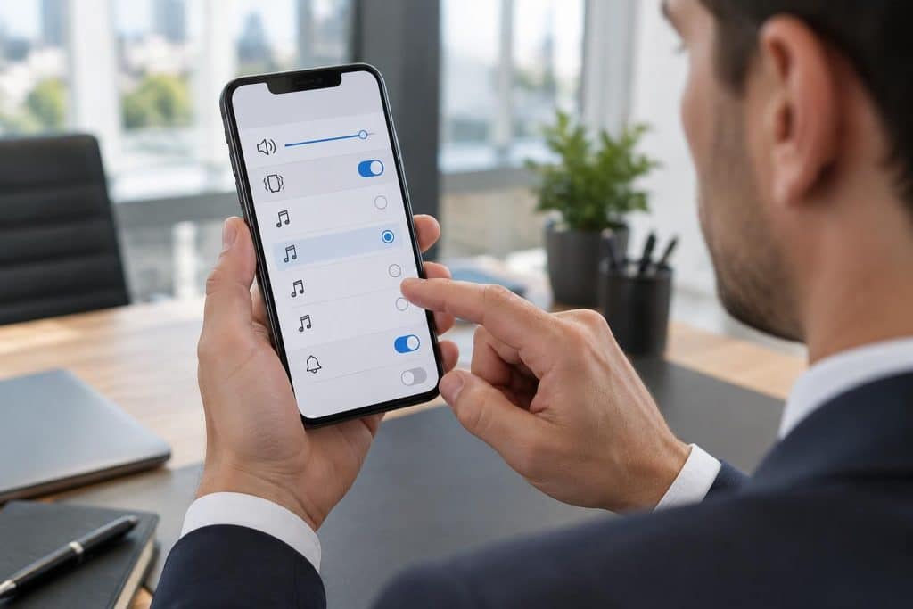 découvrez comment un cadre d’entreprise peut changer la sonnerie de son iphone depuis le menu sons et vibrations des réglages.