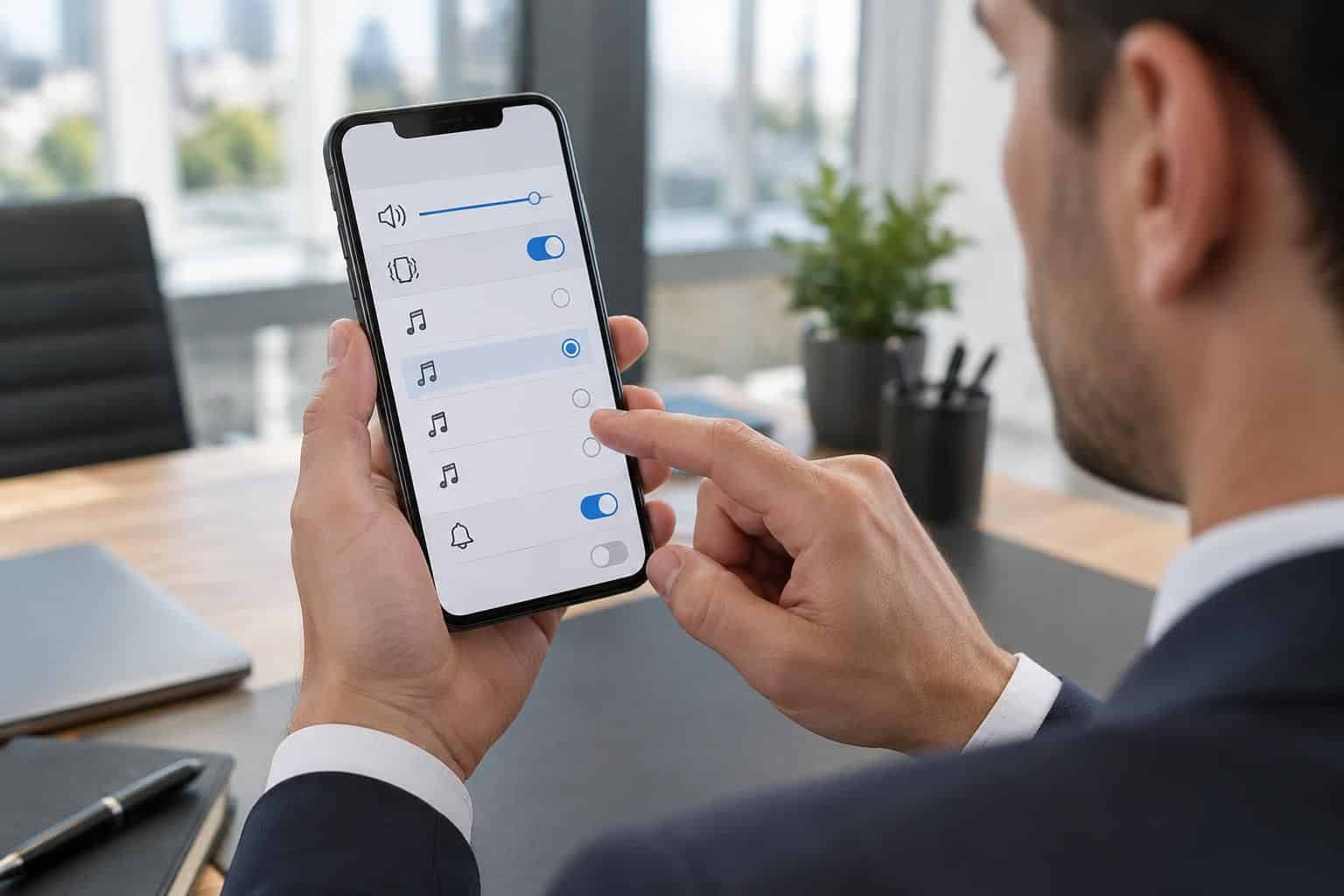 découvrez comment un cadre d’entreprise peut changer la sonnerie de son iphone depuis le menu sons et vibrations des réglages.